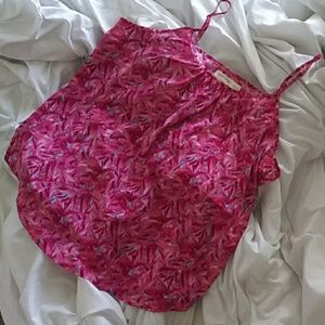 Printed spaghetti strap shirt